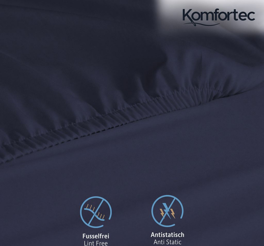 Komfortec Spannbettlaken 140x200 cm, Bettlaken Produktbild 5