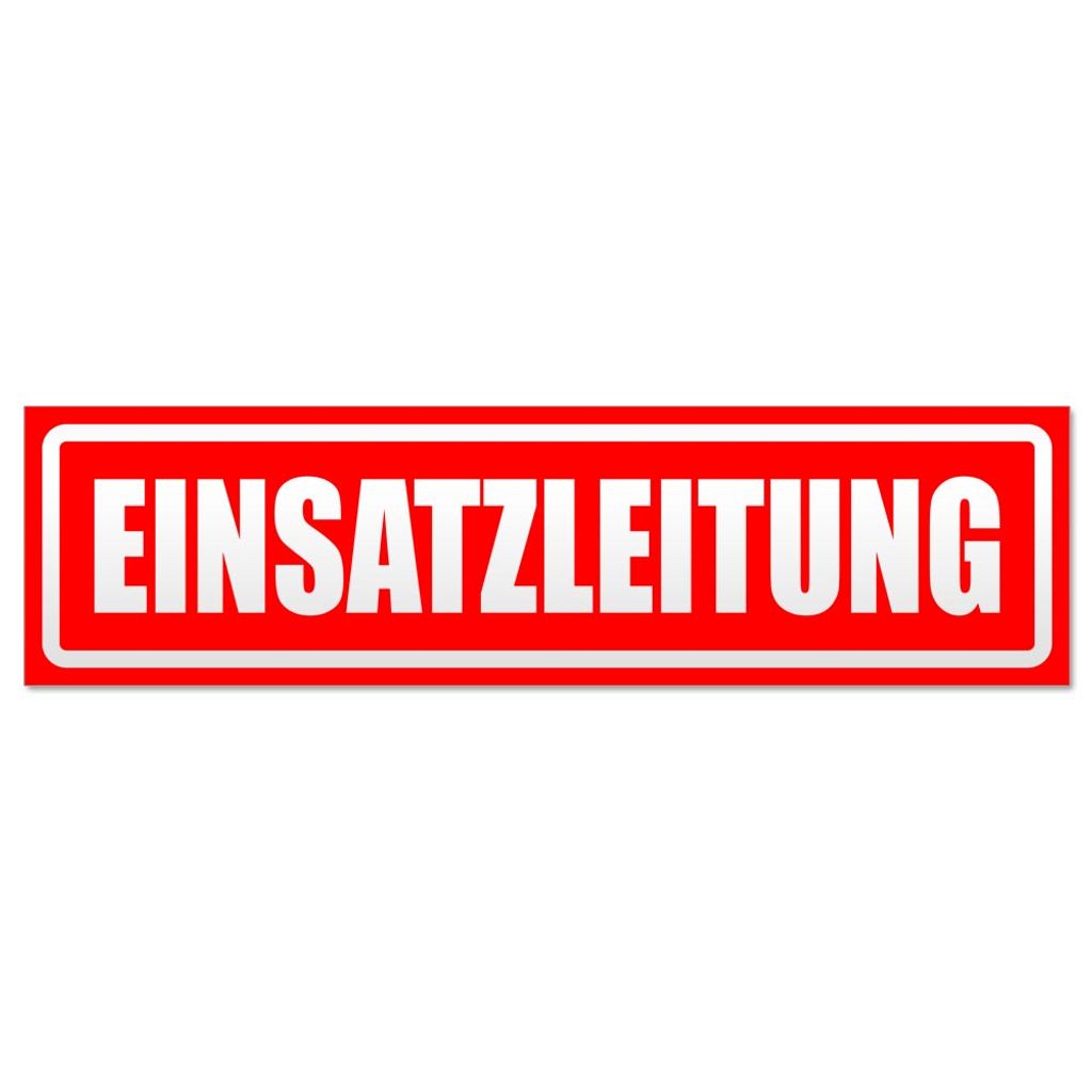 Einsatzleitung invertiert Magnetschild Schild magnetisch