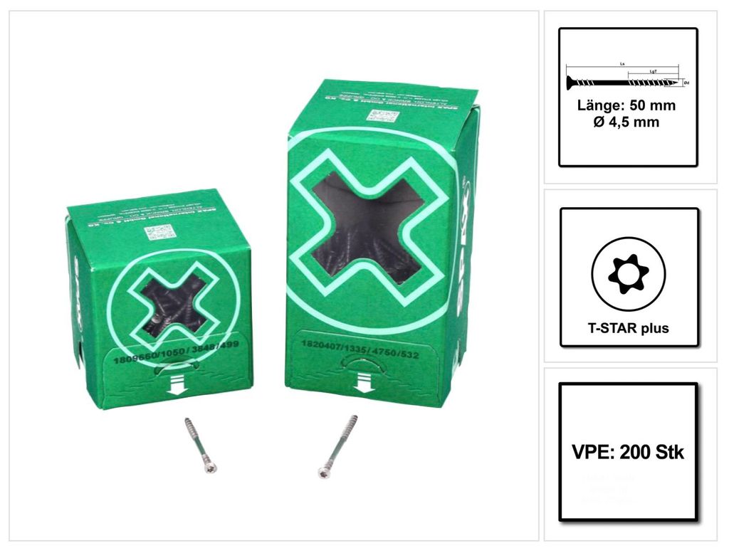 SPAX® 25470004505022 SPAX® Fassadenschrauben T20 Zdjęcie produktu 