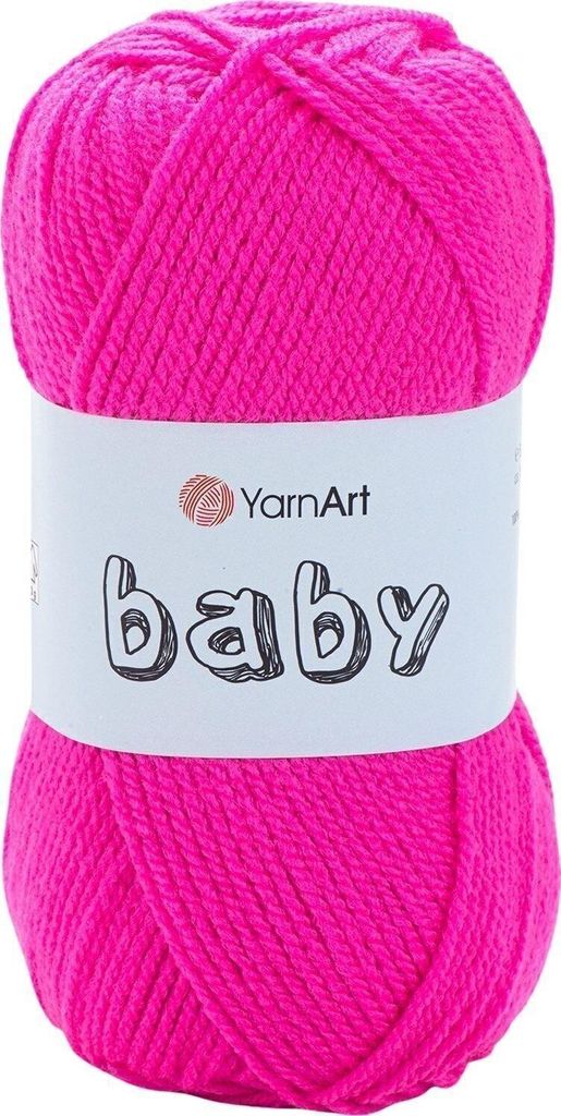 Yarn Art Baby 174 Neon Pink Strickgarn Produktbild 