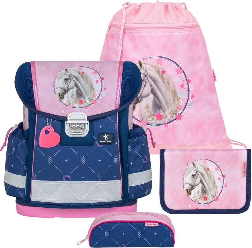 Belmil Schulranzen Set Mädchen Pferd "Amazing Horses" Produktbild 