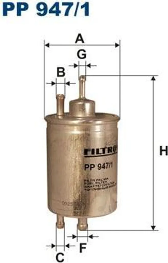 Filtre à carburant FILTRON PP 947/1 pour corriger les ratés moteur S E