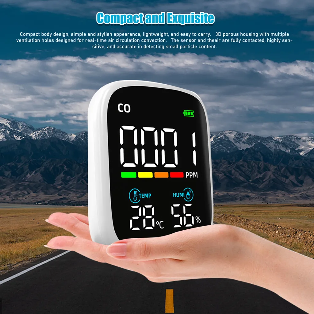Capteur de CO électrochimique multifonction avec écran LED rétroéclairé - 6