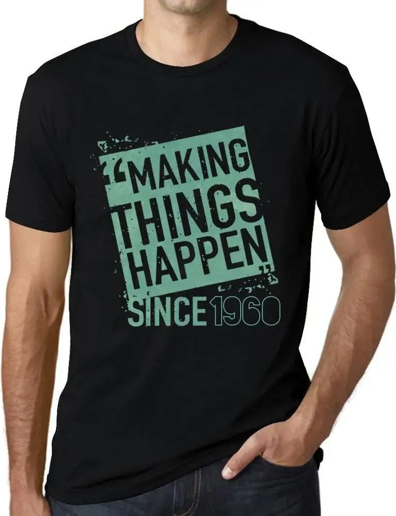 Herren Grafik T-Shirt Seit 1960 etwas bewegen – Making Things Happen Since 1960 – Geschenk 64. Geburtstag Jahrestag 64 Jahre Jubiläum 64 Jähr...