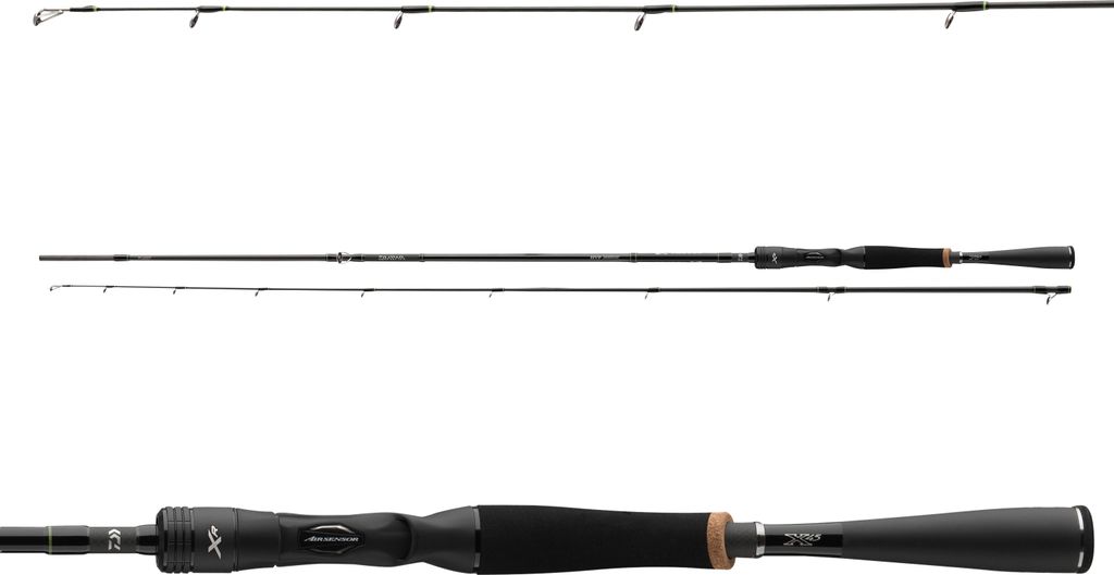 DAIWA PROREX XR FINESSE CASTER, Tubular-Tip, 2,2m, 7,22ft, 5-14g, 2 Teile, Baitcast Angelrute, extra fast, 11336-220