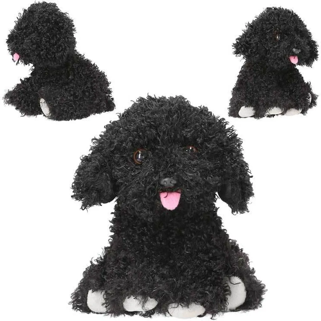 Doudou TOPModel chien noir 16 cm : Peluche mignonne Depesche originale