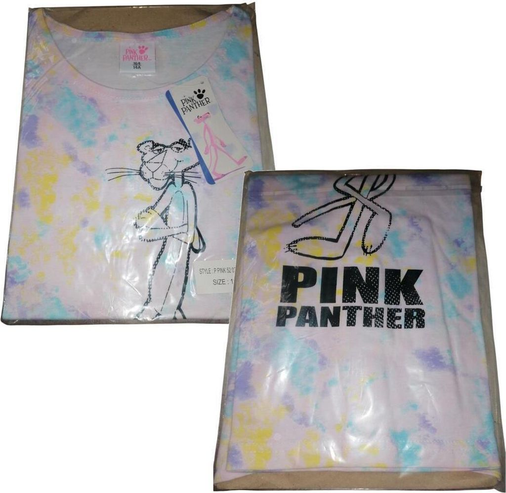 Pink Panther Mädchen T-Shirt | Rosa oder Farbklecks | farbklecks,152