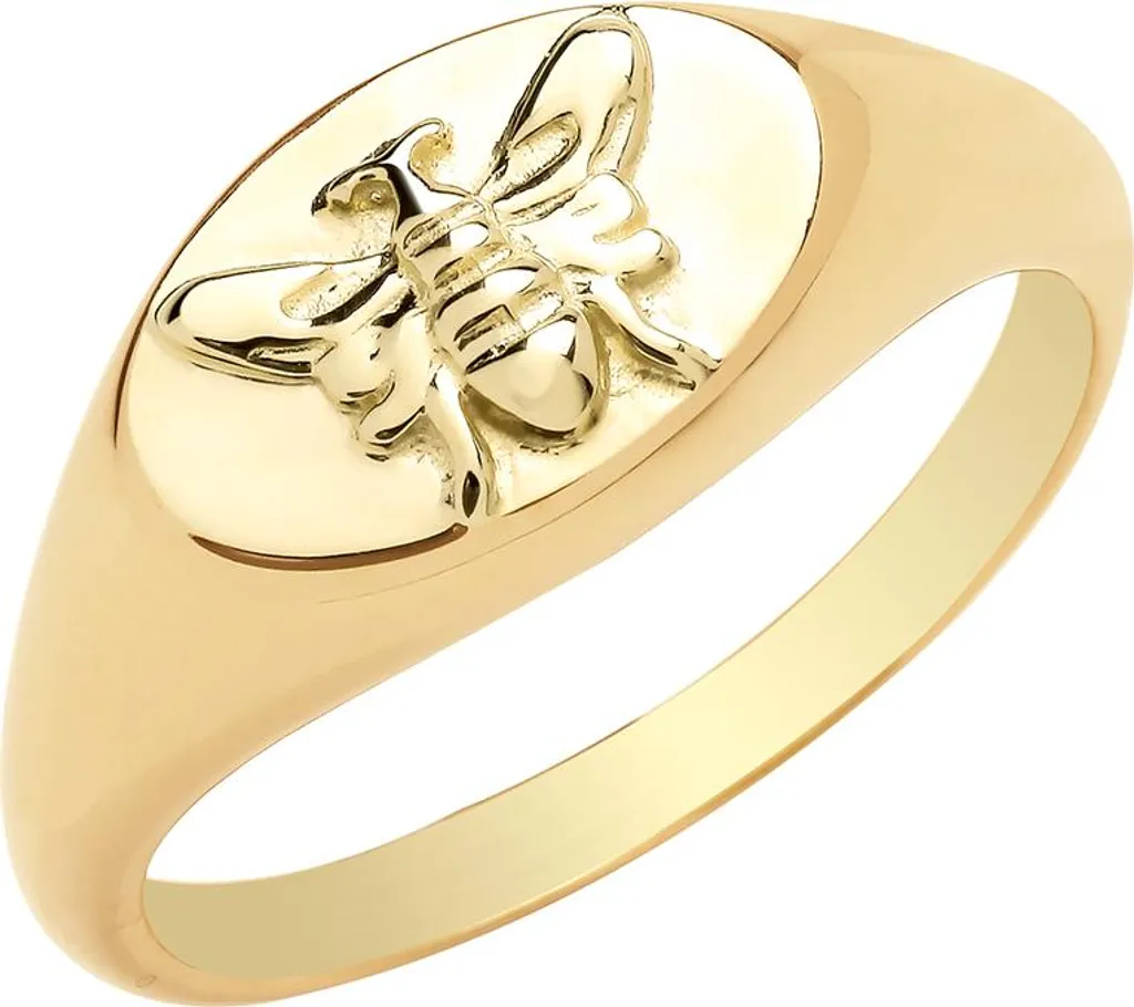 Bague Chevalière Femme pour Soirée et Quotidien en Or 375/1000, 54
