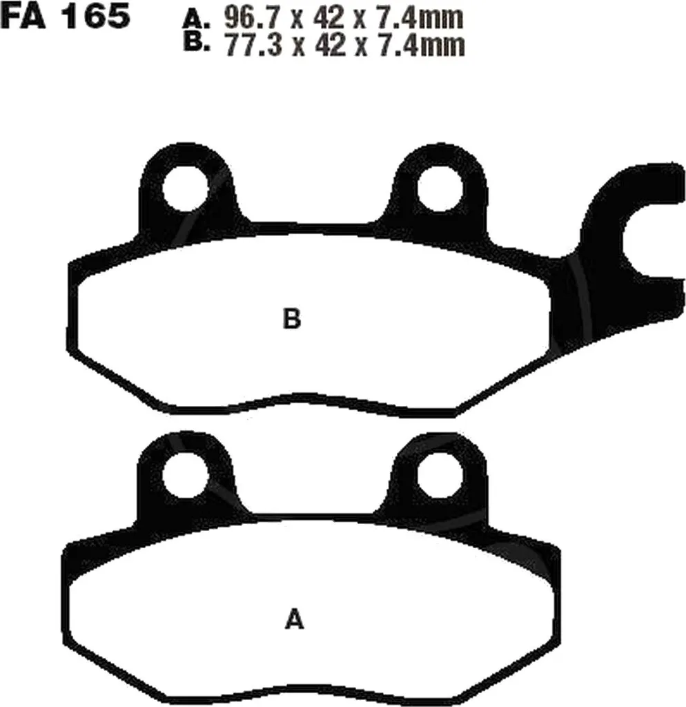 Plaquettes de frein avant Kawasaki KAF 700 B Mule Pro-MX 2019-2022