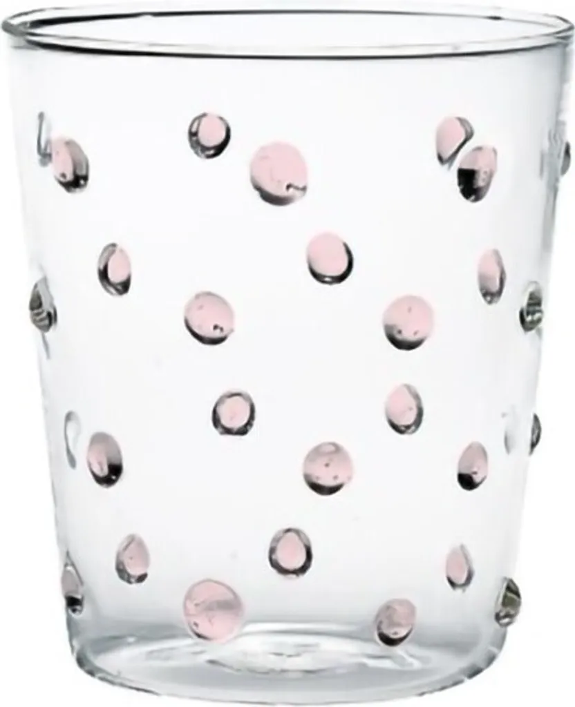 Set 6 Bicchieri Zafferano Party Tumbler Rosa 45 cl in Vetro Borosilicato