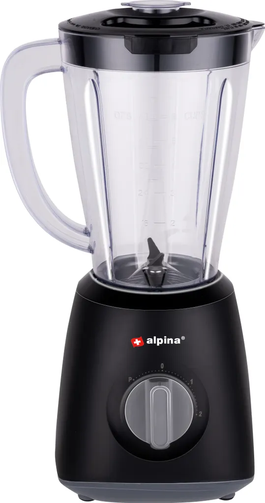 Blender Mixeur Alpina Noir 1,5L - Appareil de Cuisine pour Smoothies