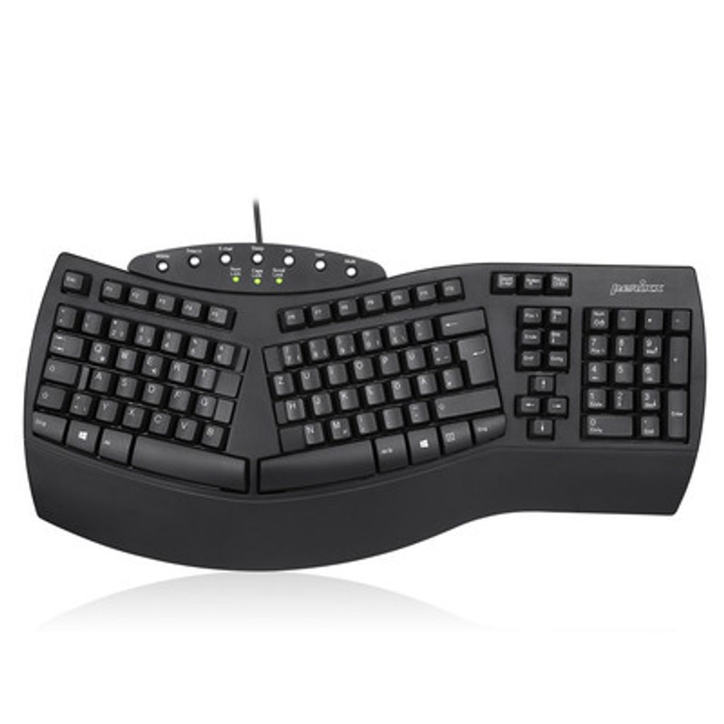 Perixx PERIBOARD-512 DE, Ergonomische USB-Tastatur, schwarz Produktbild 