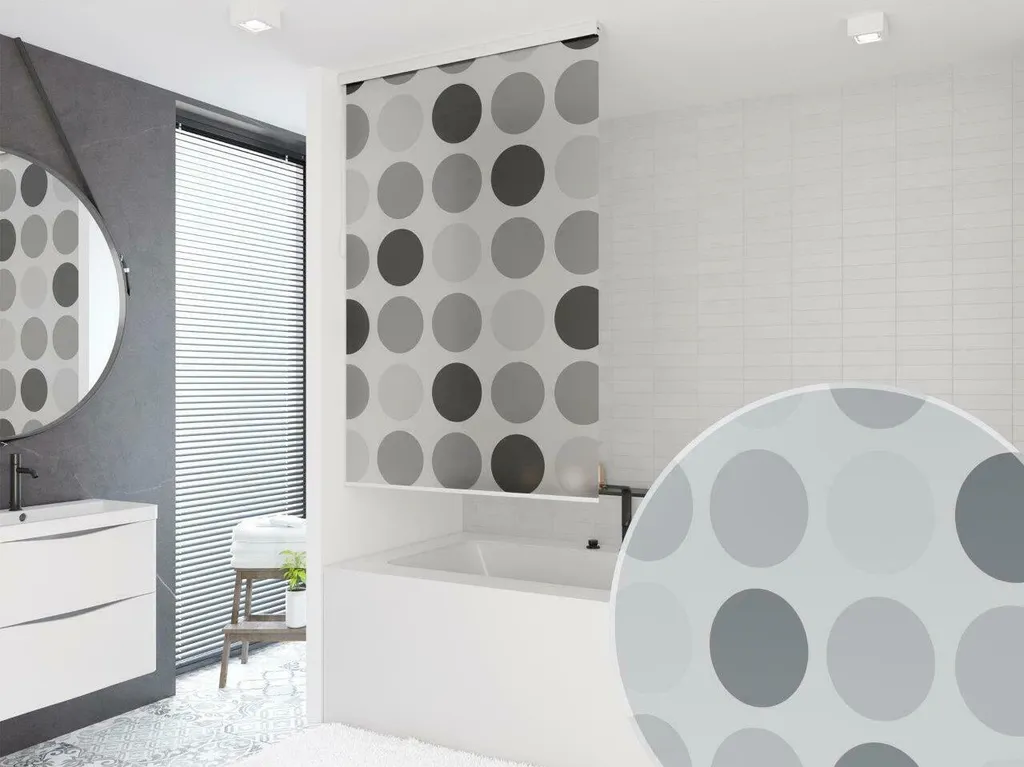 Rullo per Doccia 180cm Mezza Cassetta Bianco Grigio Verde Blu