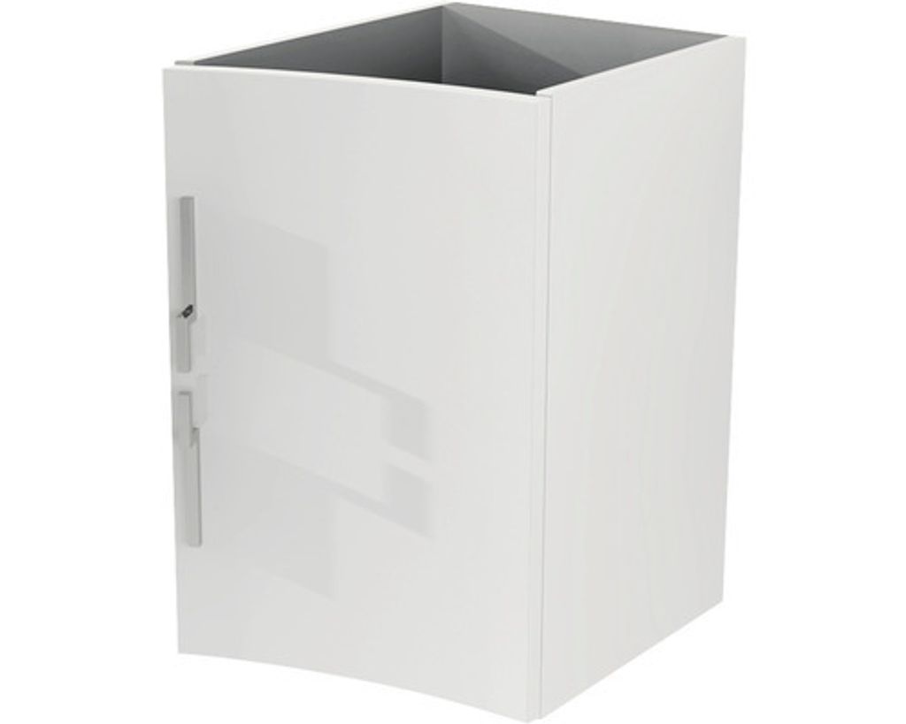 Unterschrank Baden Haus Sting Breite 34 cm weiß hochglanz fertig montiert