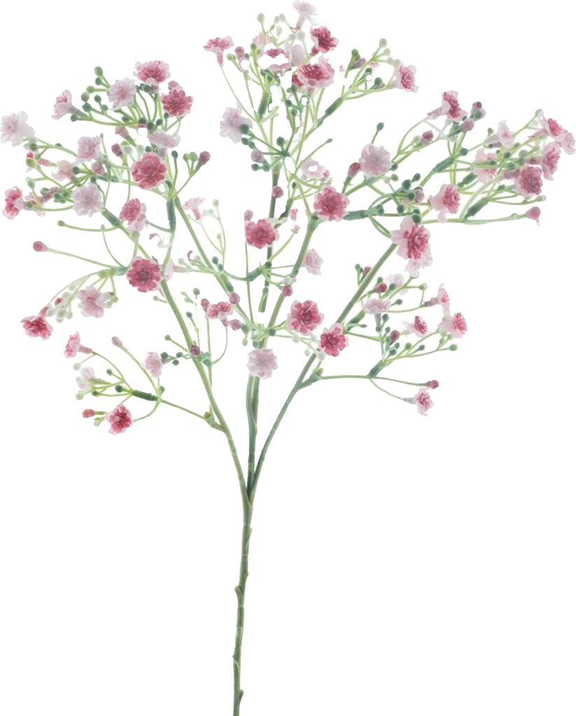 Bellatio Design Kunstliche Blume Gypsophila - 45 cm - rosa - Gypsophila