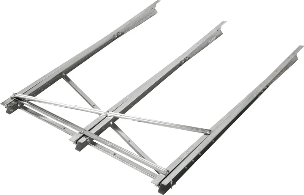 Chevalet de sciage robuste et pliant en métal argenté - Pack de 3 - 4