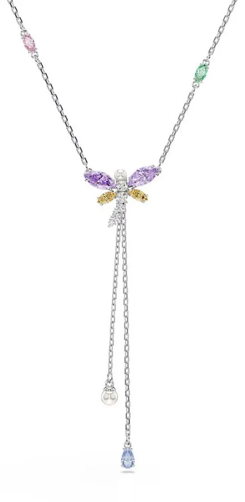 Collier Pendentif Swarovski pour Femme Argenté Bijou Chic avec Cristaux