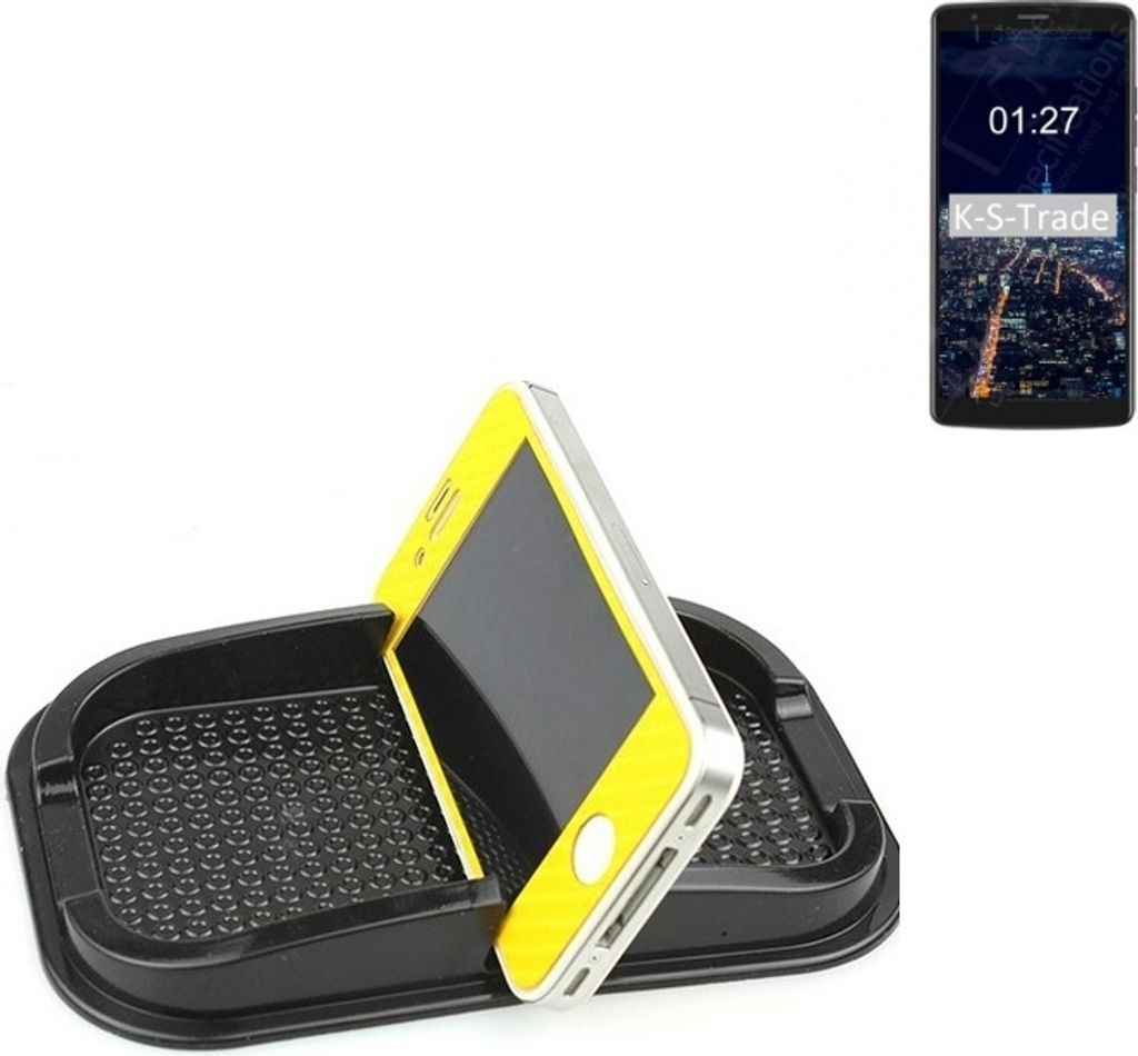 K-S-Trade Auto Anti Rutsch Matte Smartphone-Halter kompatibel mit Blackview A20 Haft Pad Armaturenbrett Handy-Halterung Silikon
