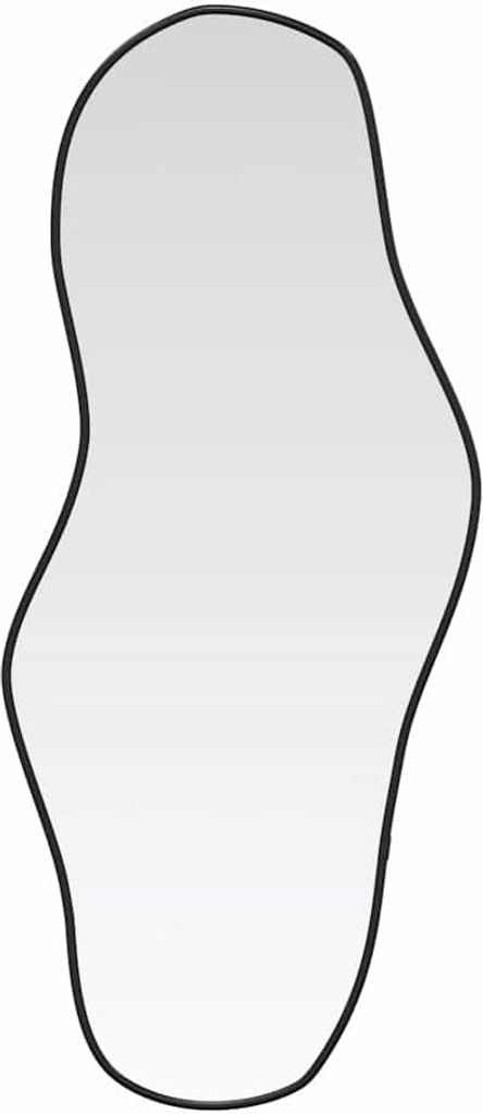 A product image of a mirror with an irregular shape.