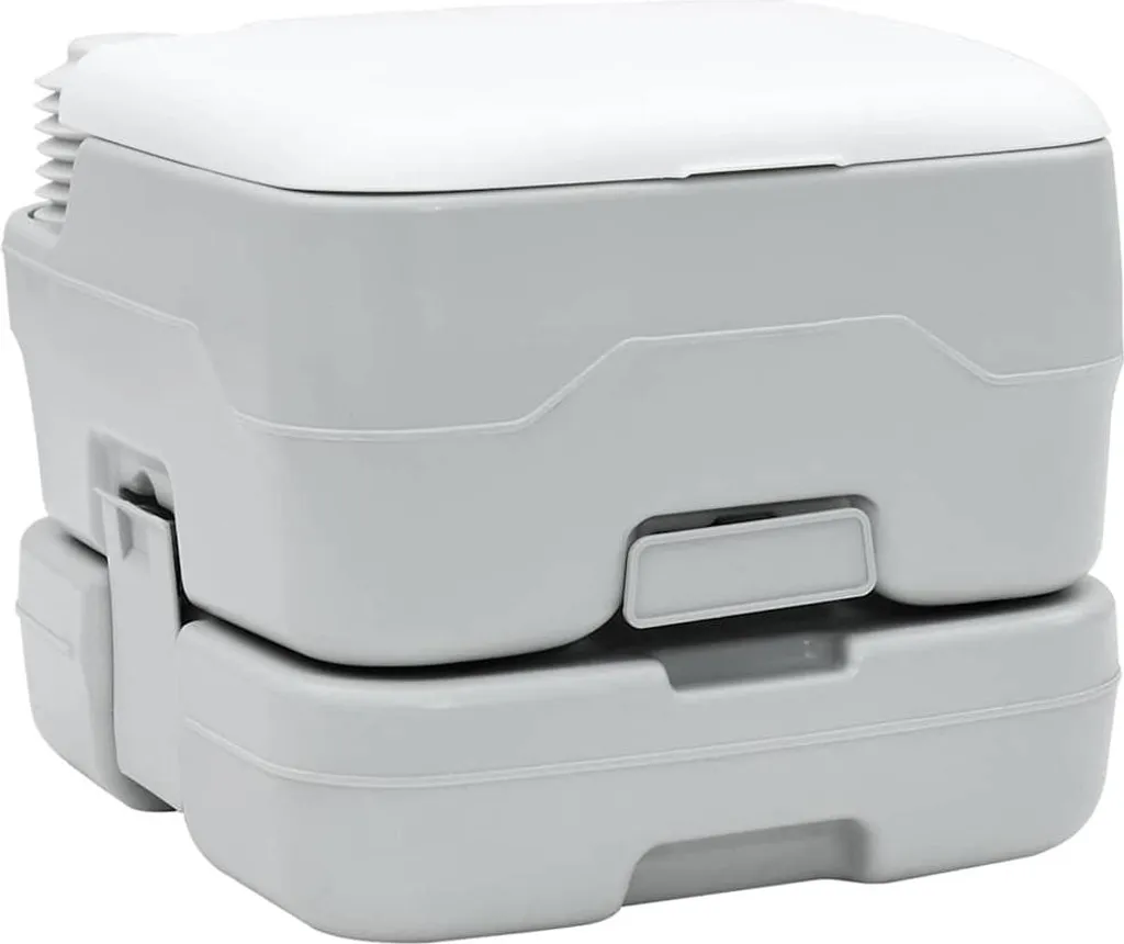 Toilettes de camping pour bivouac et festival 41,5x36,5x30 cm Grises