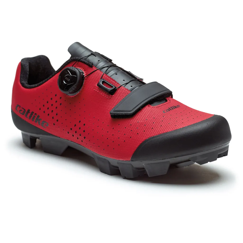 Chaussures de Cyclisme VTT Kompact'o X1 Nylon en Taille 44 Coloris Rouge