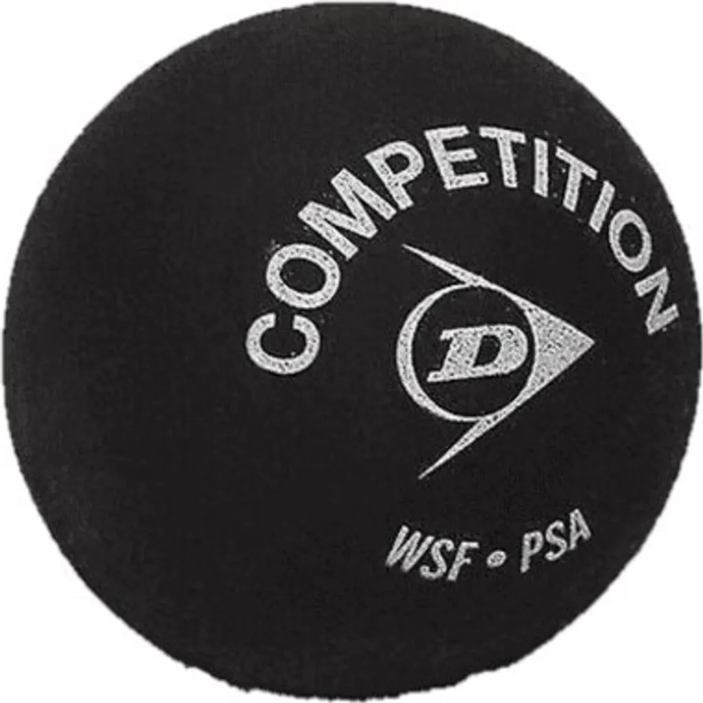 Balles de Squash Dunlop Compétition Boîte de 12 Pièces RD1042 Noir Intense