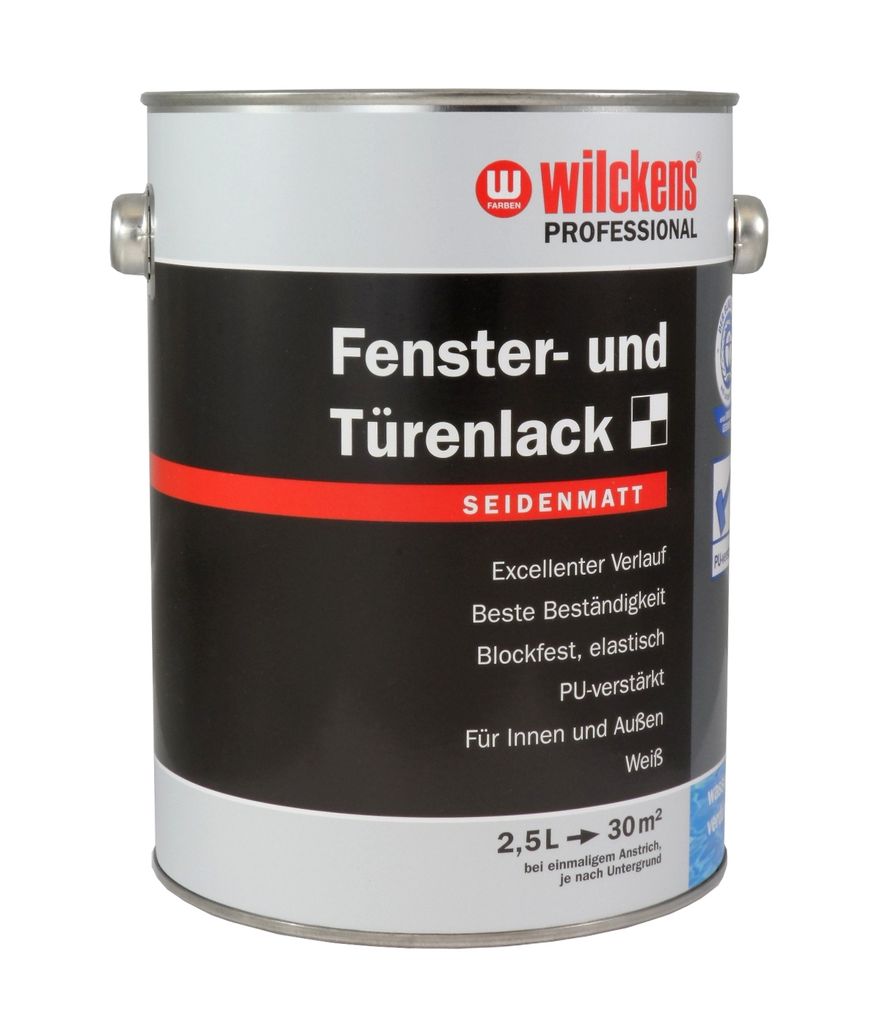 Wilckens Professional Fenster- & Türenlack seidenmatt, 2,5 Produktbild 