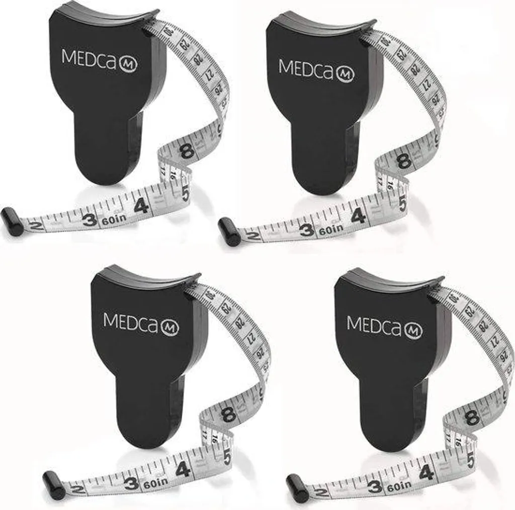 Lot de 4 rubans télescopiques pour mesure de graisse et suivi fitness