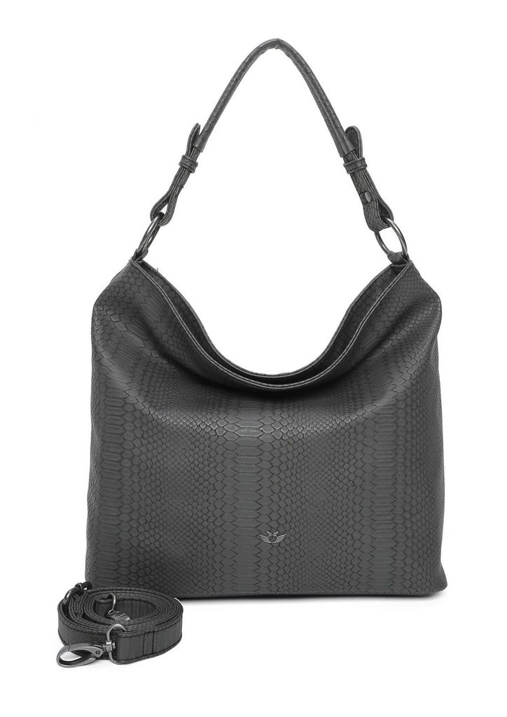 Fritzi aus Preußen Schultertasche Umhängetasche Ecxo Pamy Shoulder Bag Black Idol grau