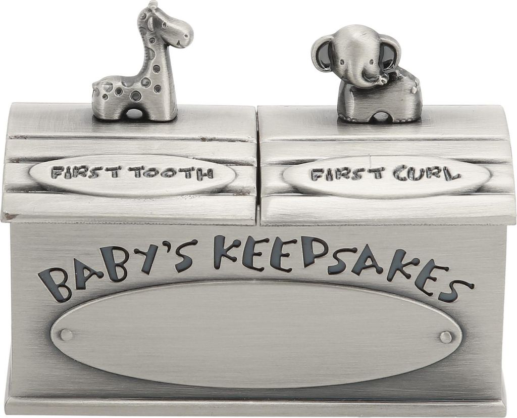 Baby Erinnerungsbox, europäischer Stil rostfrei, Zahnfee Geschenk für Kinder, antik Zinndose