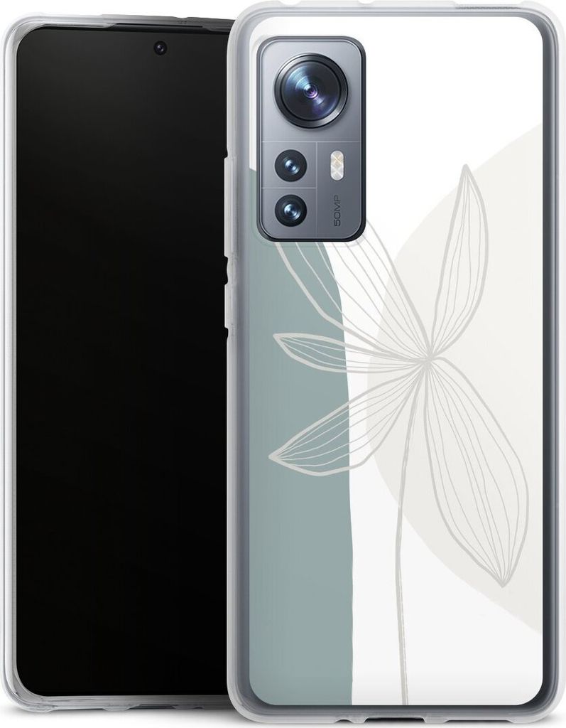 DeinDesign Handyhülle für Xiaomi 12X 5G Silikon Hülle Case Smartphone Schutzhülle Blume Boho Pastell