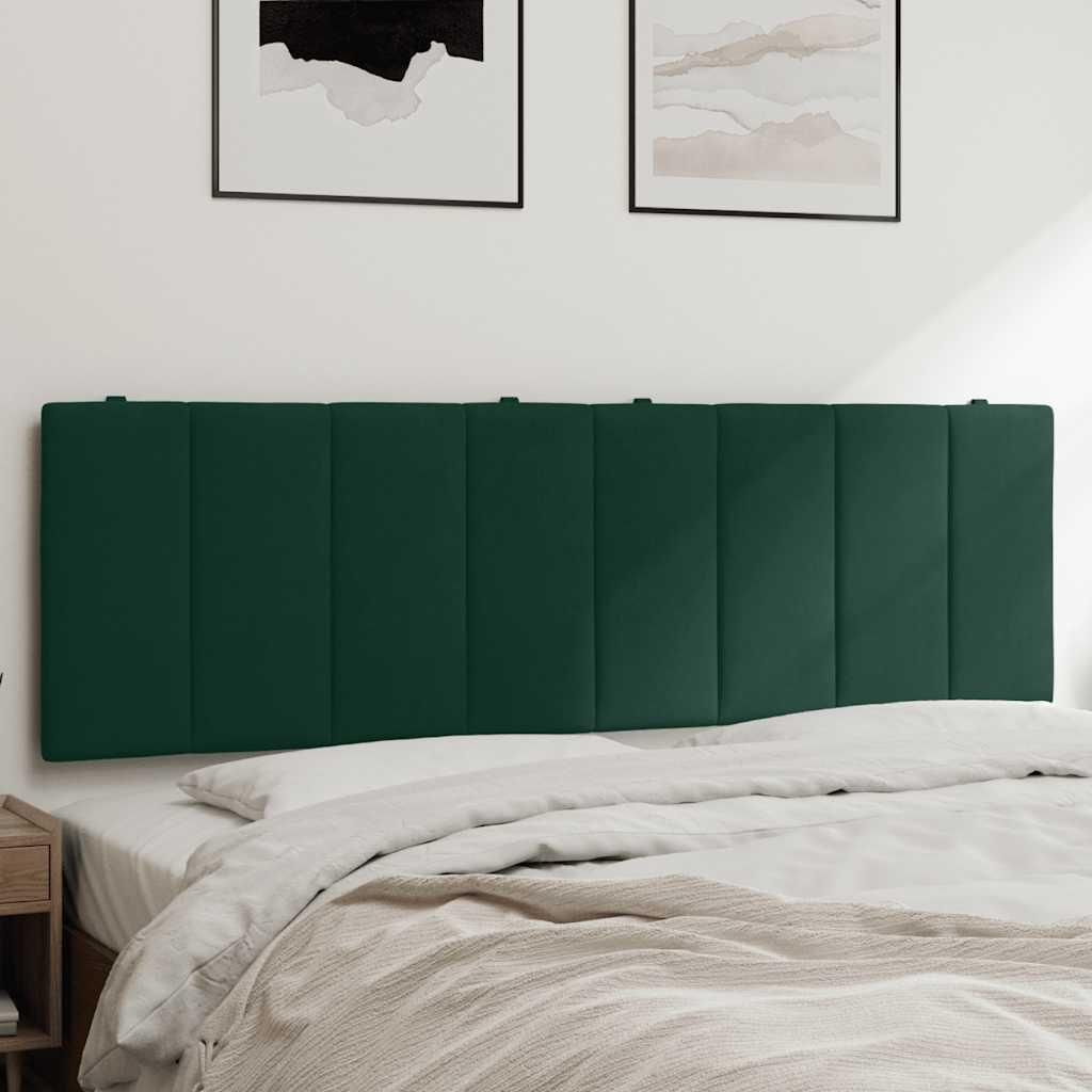 Kopfteil-Kissen Dunkelgrün 160 cm Samt Produktbild 
