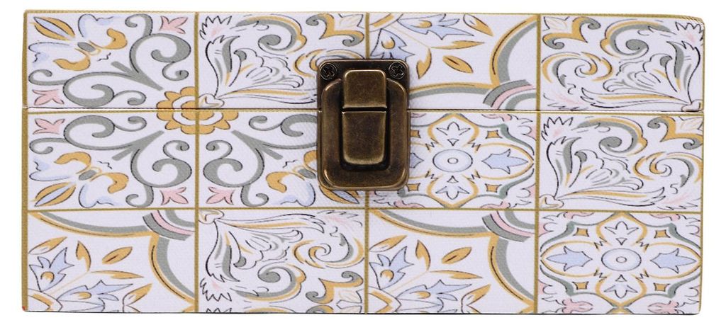 Aufbewahrungsbox aus Leder und Holz – staubdichte, dekorative Schreibtisch-Schmuckbox aus Leder mit Schnalle für Schmuck, Ohrringe und Halsketten