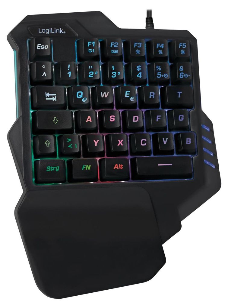 LogiLink ID0181 LogiLink Clavier de jeu rétroéclairé à une Image du produit 