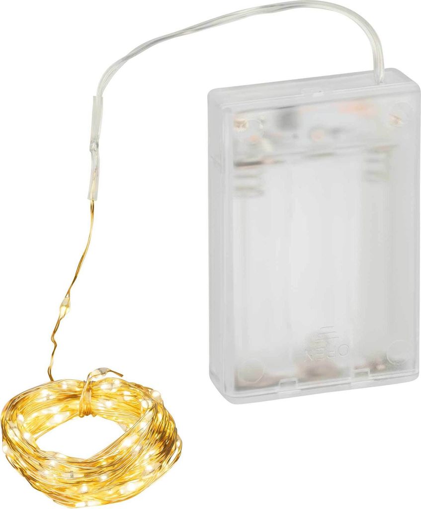 Coen Bakker LED Lichterkette Batterie Timer Draht gold Produktbild 