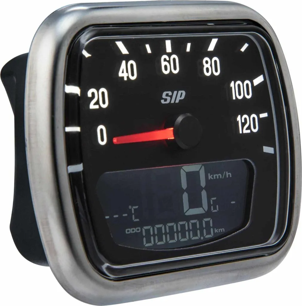 Compteur digital multifonction SIP 20 fonctions avec écran LCD noir