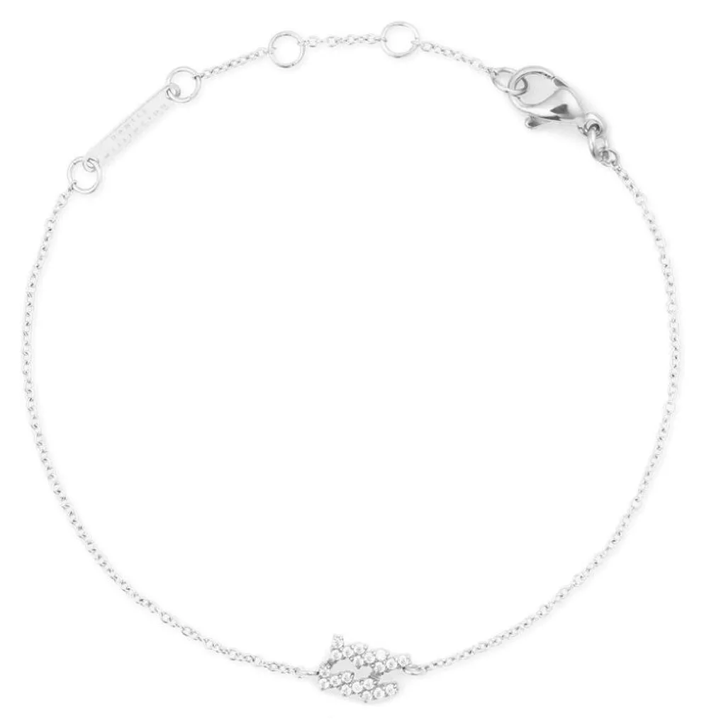 Bracelet jonc Verseau en acier et cristaux scintillants pour femme chic