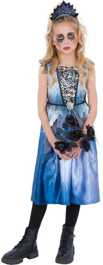 Smiffys - Kostüm - Mädchen SM2854 (146-152) (Blau/Schwarz/Grau)