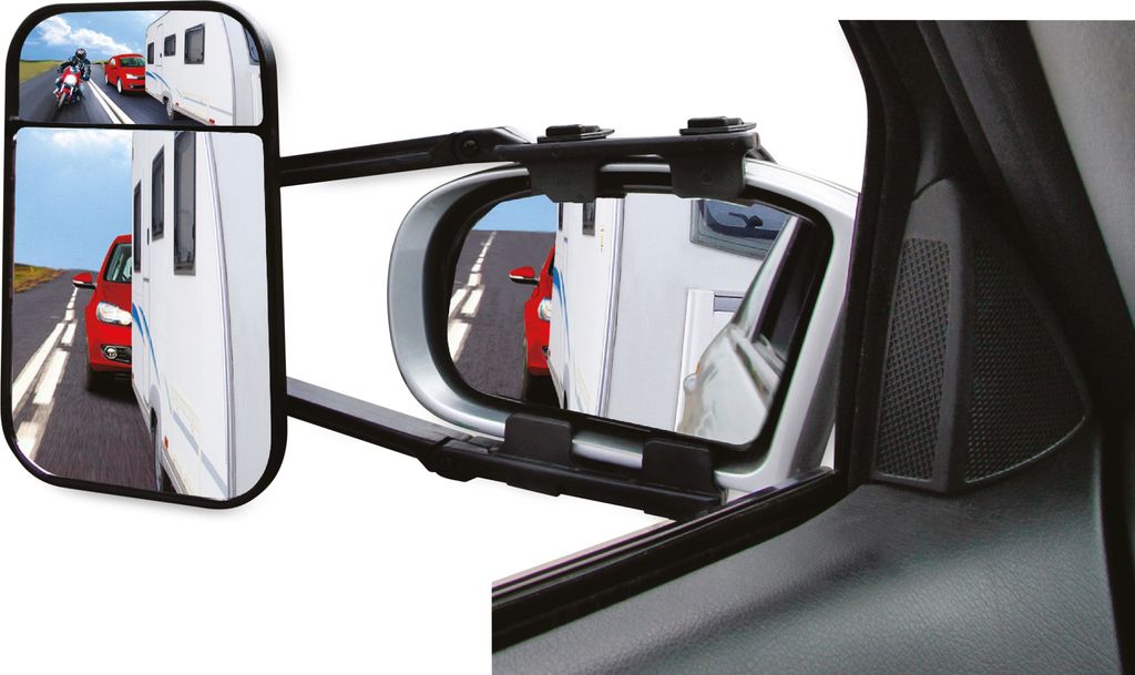 IWH 19606 IWH Specchio retrovisore per caravan XL Duo, Immagine del prodotto 