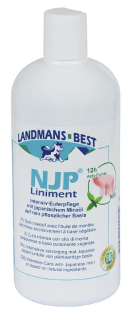 Liniment Kerbl NJP 500ml pour massage des mamelles et muscles animaux