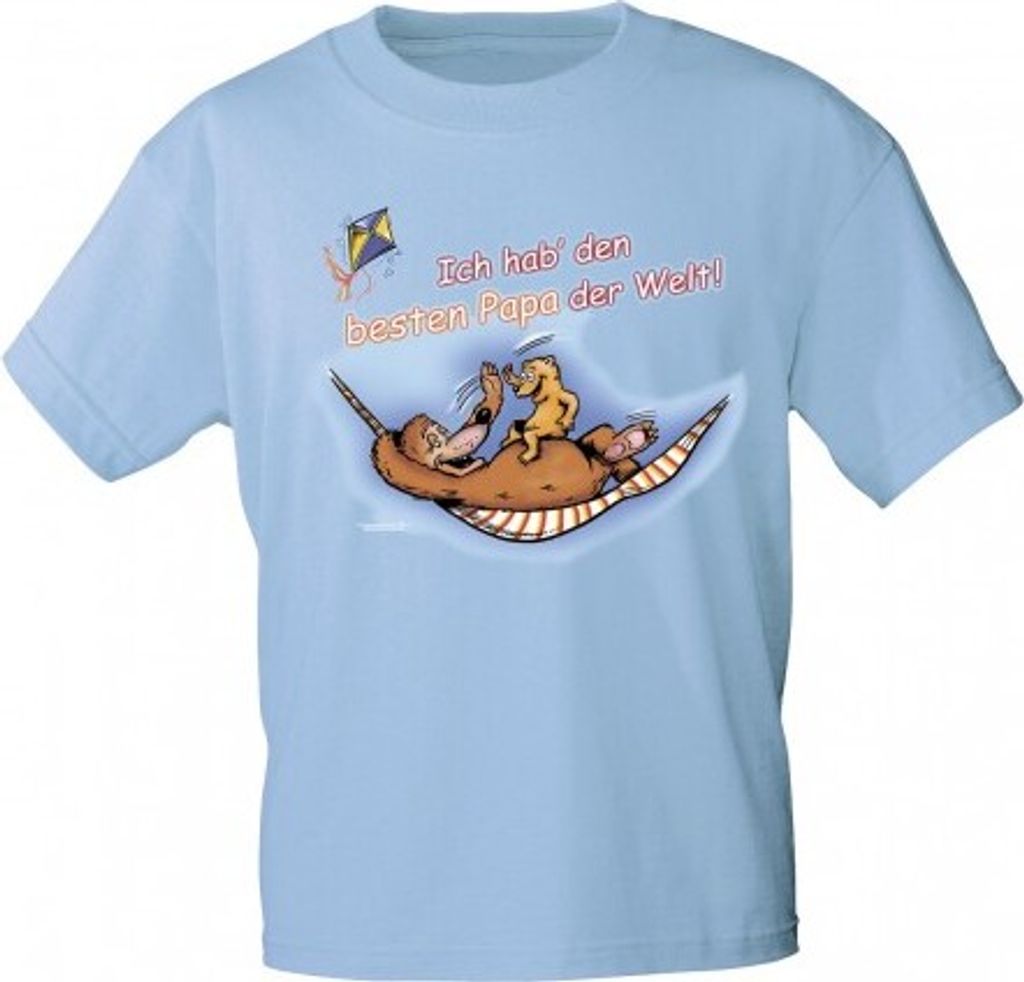 Kinder T-Shirt mit Print - Ich hab den besten Papa der Welt Produktbild 