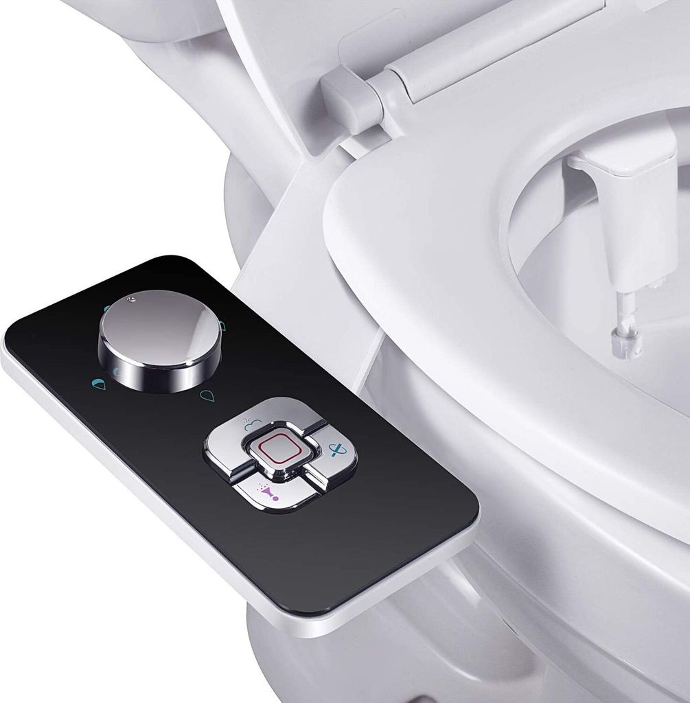 Bidet Adatto Per WC – Doppia Ugello Retrattile Autopulente, Per Donna E Uomo, Senza Elettricità, Facili Da Installare