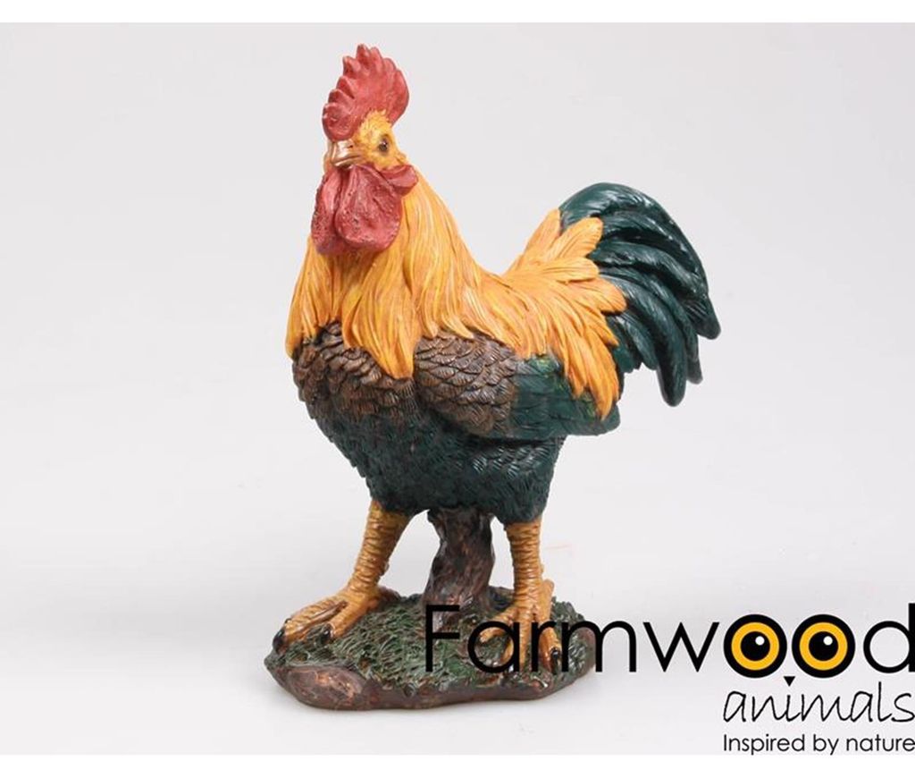 Farmwood Animals Gartenbild Haan 22 cm