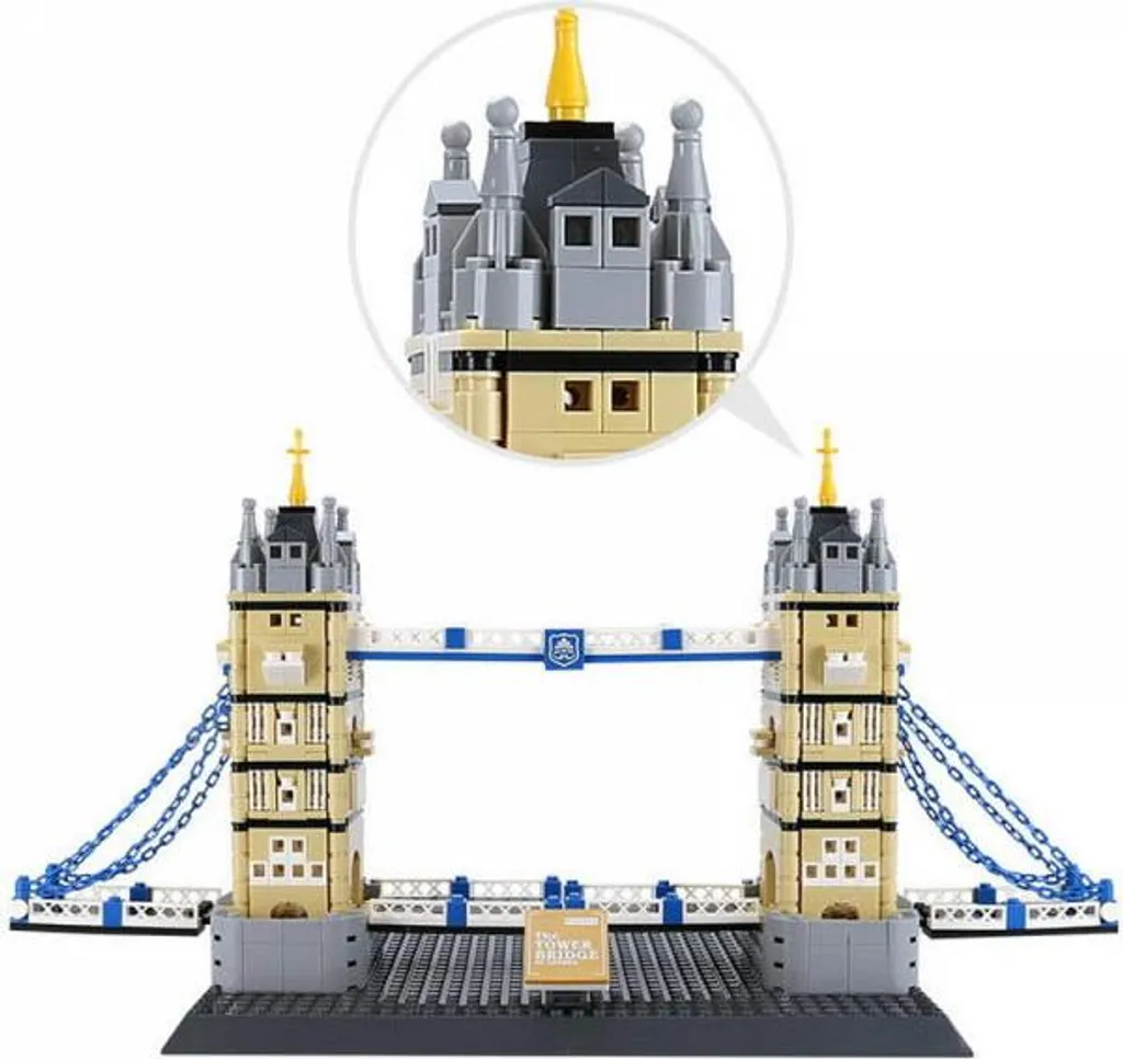 Construisez le Tower Bridge Wange 4219 : Kit Complet Architecture 970p
