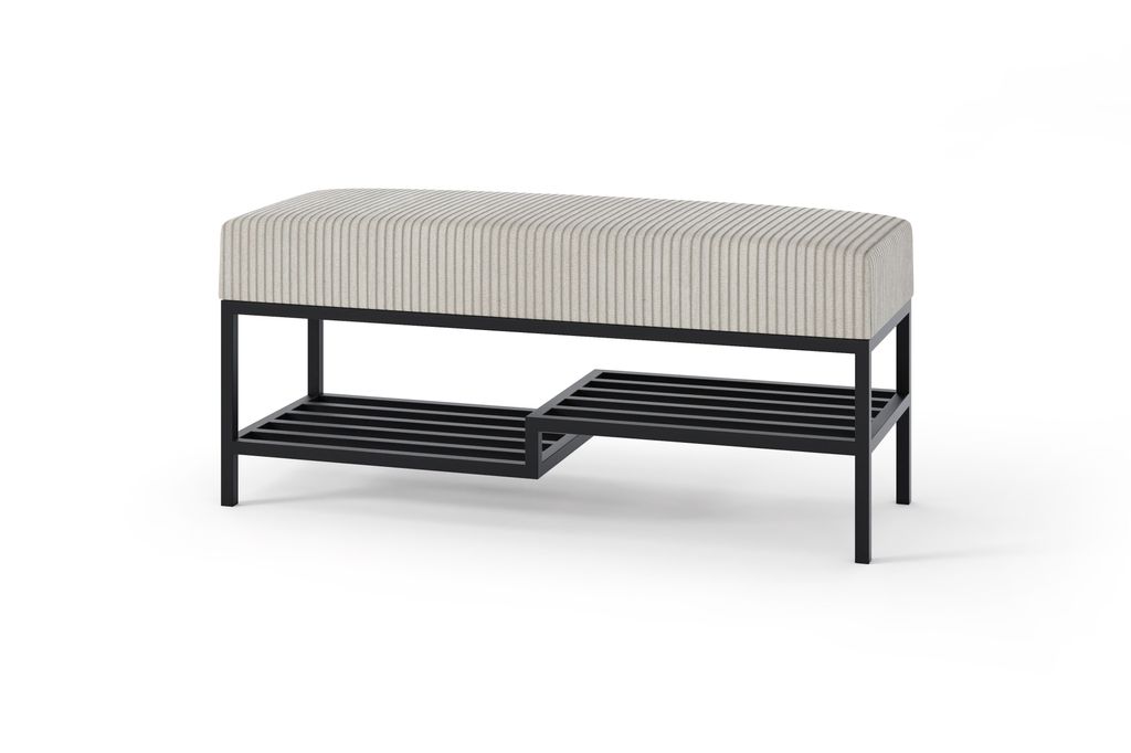 AX LIVING Sitzbank mit Schuhablage Shelie 80 cm – Beige, Produktbild 