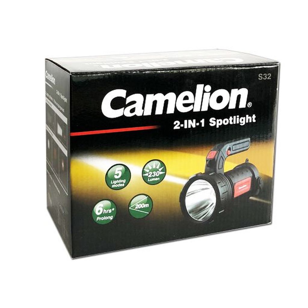 Camelion 30200055 S32 2in1 Spotlight LED (monochrome) Work Zdjęcie produktu 