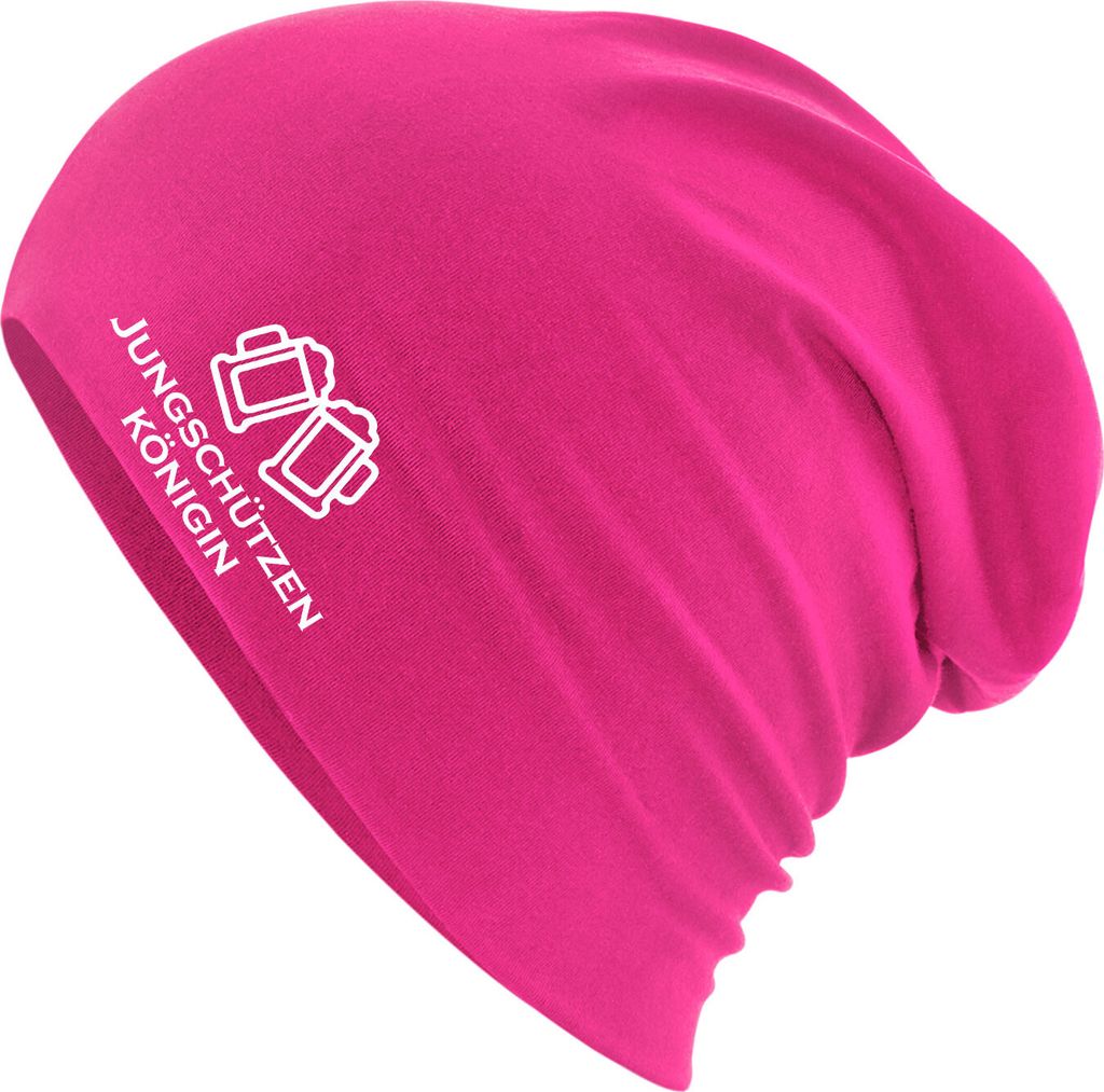Huuraa Beanie Jungschützenkönigin Schützenfest Fuchsia One Size Baumwolle und Elasthan Mütze Geschenkidee