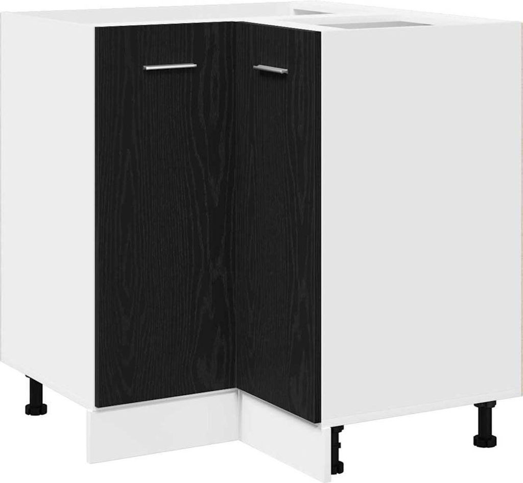 vidaXL Nástenná skrinka čierny dub 75,5 x 75,5 x 80,5 cm Obrázok produktu 