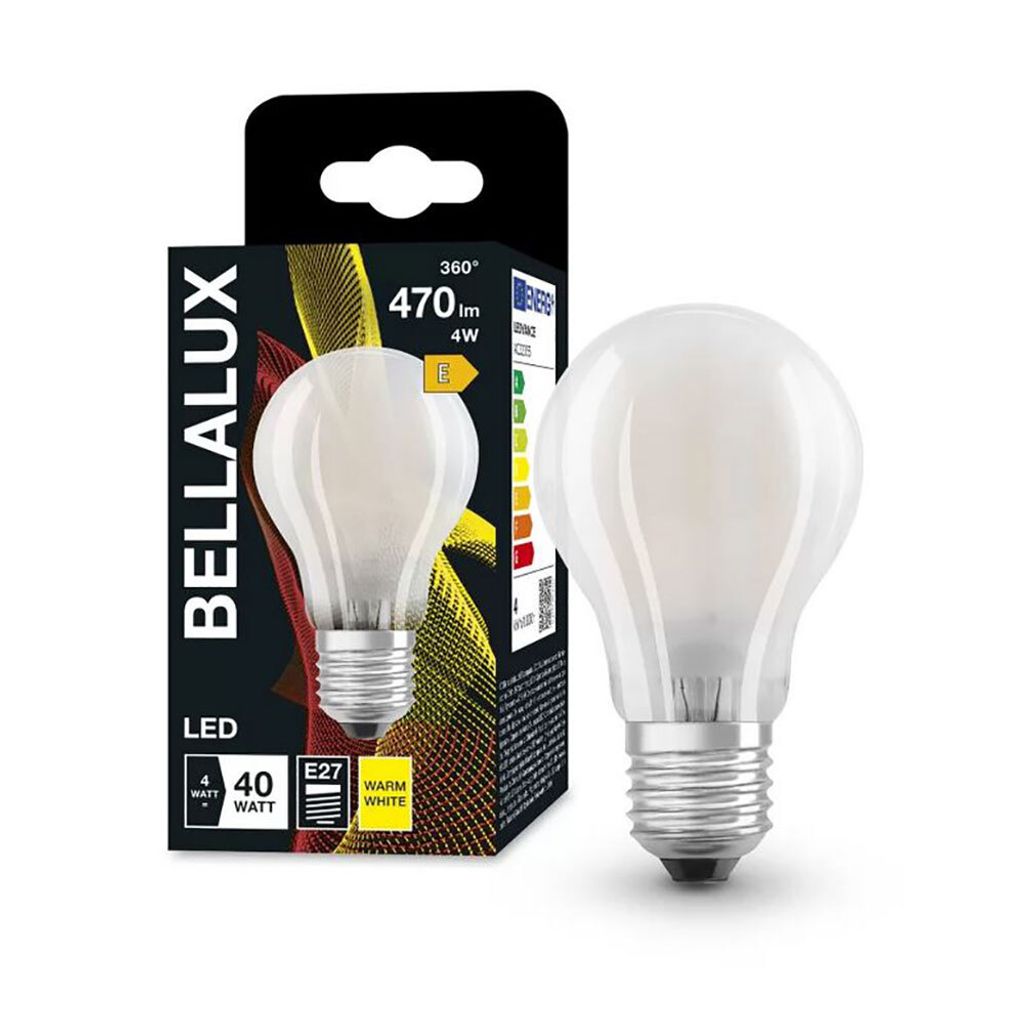 Bellalux LED Filament Leuchtmittel Birne A60 4W = 40W E27 Produktbild 