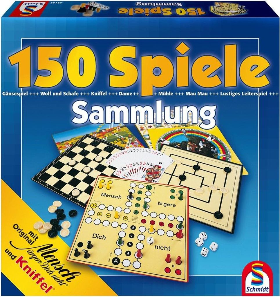 Schmidt Spiele Spielesammlung 150-teilig